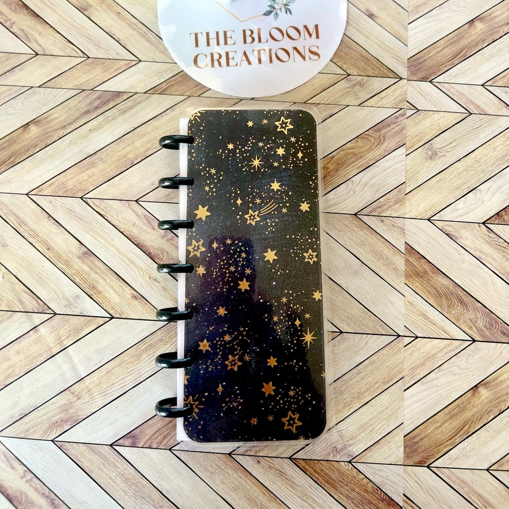 Happy planner skinny mini size undated weekly layouts  stars galaxy